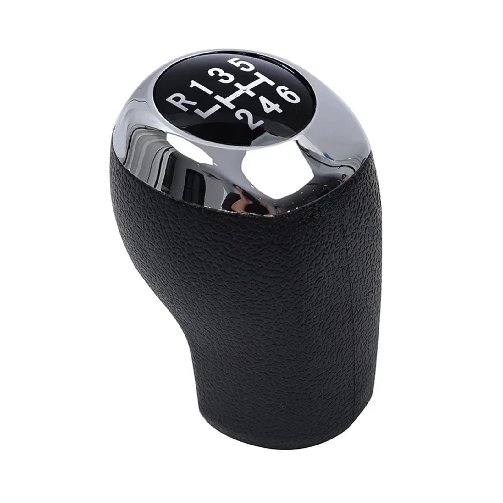 KUNYOS Leather Gear Knob for Hyundai for Accent for Verna Transmission Genuine Parts 5 6 Speed Manual Gear Shift Knob(Bright Cover 6 Speed)