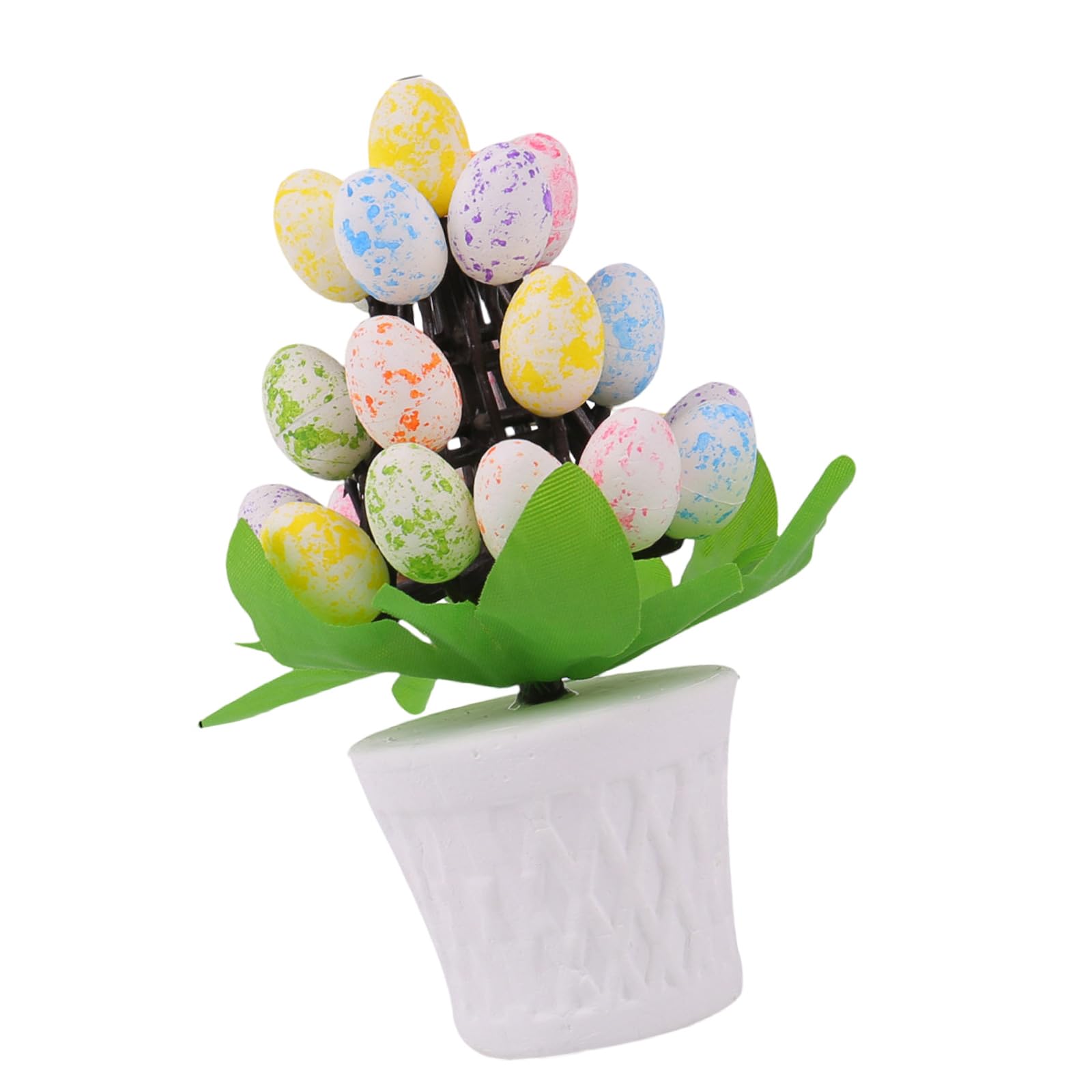 Carotoe Colorful White Egg S Easters Eggs Indoor Decors Pieces Elegant Easters Eggs Plant Holders Centerpieces For Dining Tables And Work Desks Festival Atmospheres