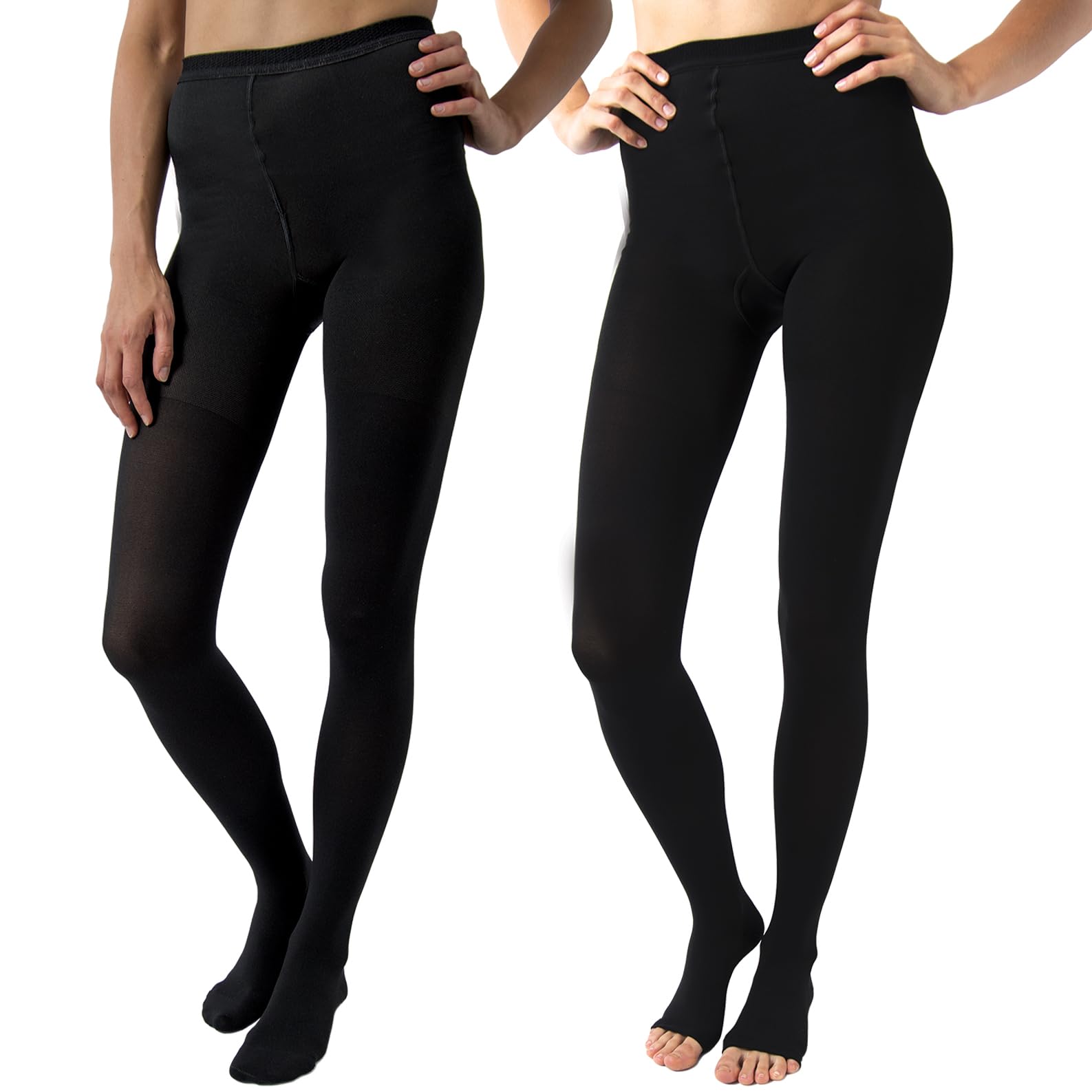 Beman 409C - Collant Medicali K1 Classe 1, Compressione Graduata 15-21 mmHg, Punta Chiusa Unisex, Tallone Rinforzato e Cuciture Piatte, Elastici Resistenti