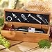 Carlo Milano Weinbox: 5-teiliges Sommelier-Set in edler Geschenkbox für 1 Weinflasche (Wein Geschenkkiste)