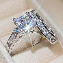Cross XO Ring, Platinum-Plated Moissanite Ring, Roman Cross Design, Couple Wedding Band, Fashion Jewelry Size 8