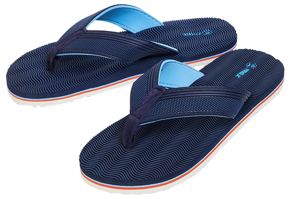 Men Textured V-Strap Slippers, Navy,44 (B0DCBZJ5Q1) Amazon Price History, Amazon Price Tracker