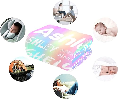 Miniatura 3 de Manta de bebé personalizada con nombre, manta con nombre personalizado para niños, adultos, mujeres, hombres, niñas, niños, manta de franela