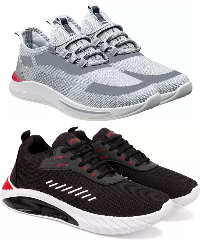 Exclusive Range of Stylish Training & Running Sports Shoes for Men (Pack of 2) Multi-image-46