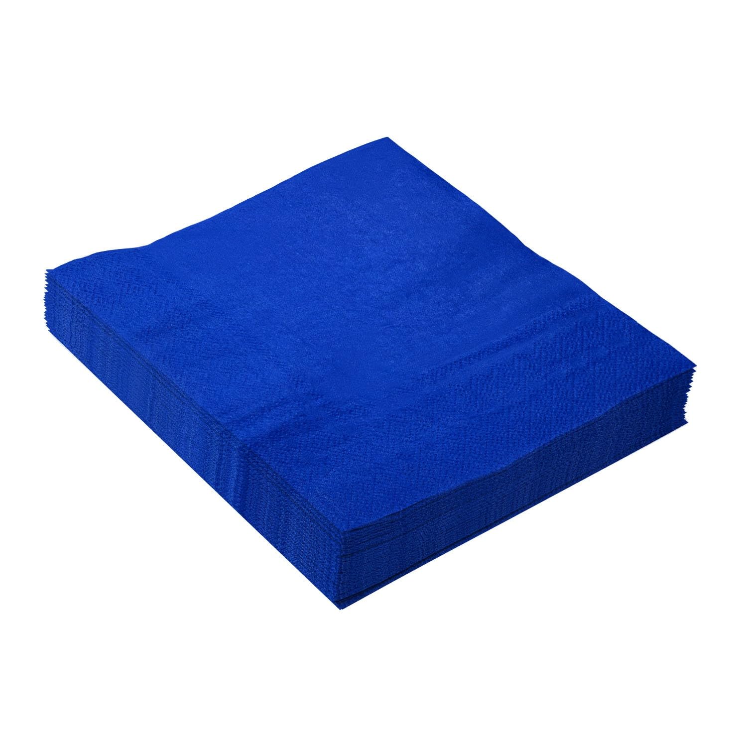 Servilletas Papel Azul Real Desechables Servilletas Decoupage Cocktail Cumpleaños 2 Capas Toilet Papel Higienico Decoración de Mesa para Bodas,Fiesta en el Jardín 30 Paquetes(33x33cm）