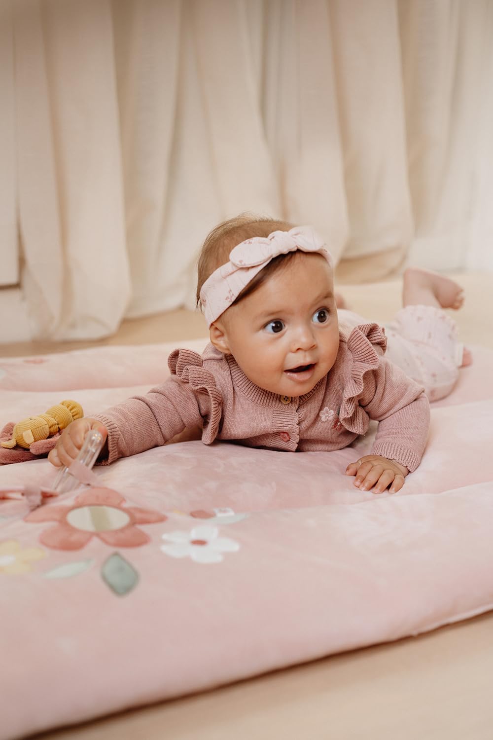 Little Dutch Krabbeldecke Spieldecke Activity Matte Baby (80x100 cm) rosa - Fairy Garden