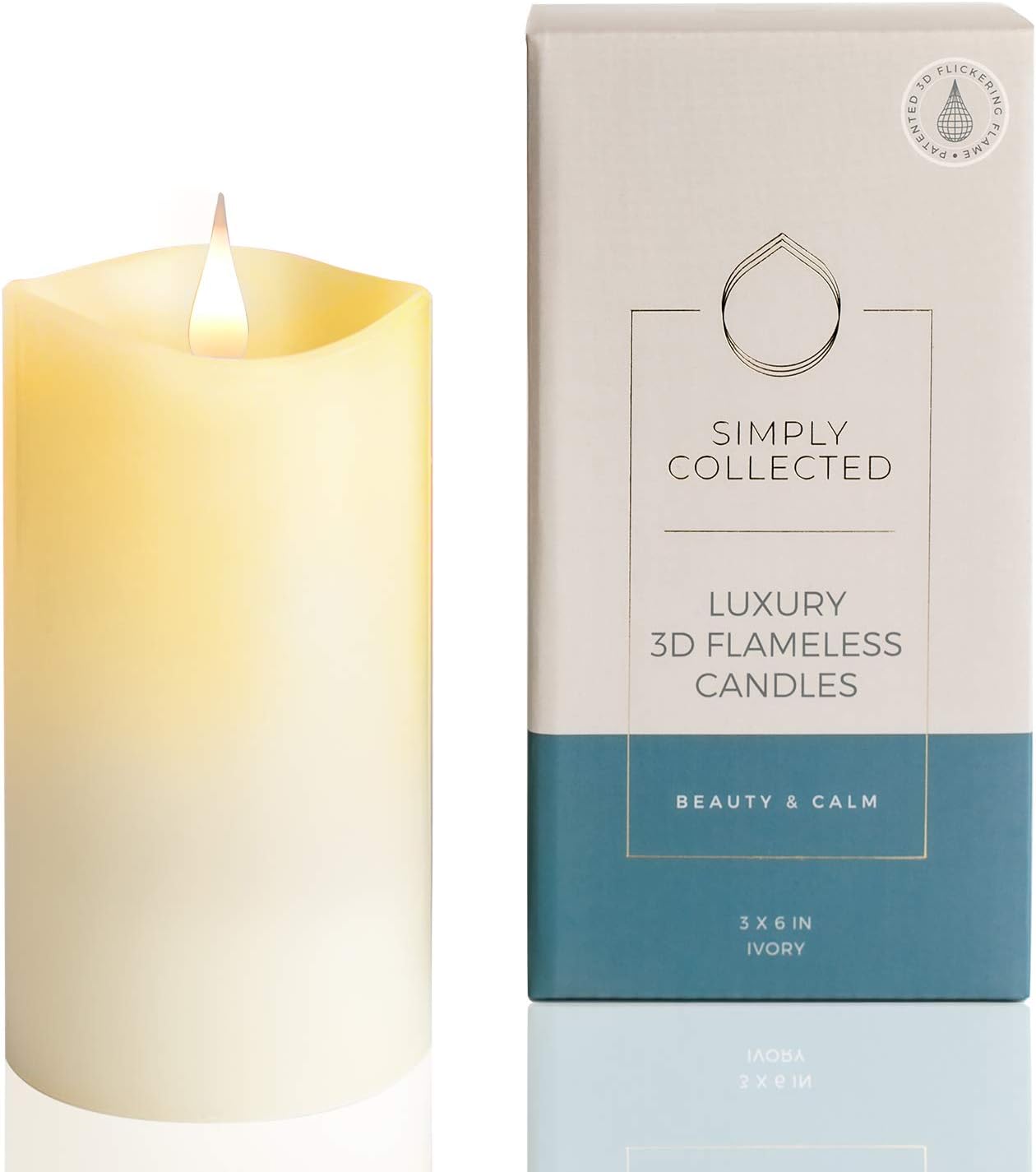 Buy Simply Collected Flickering Flameless Candles Battery Operated with