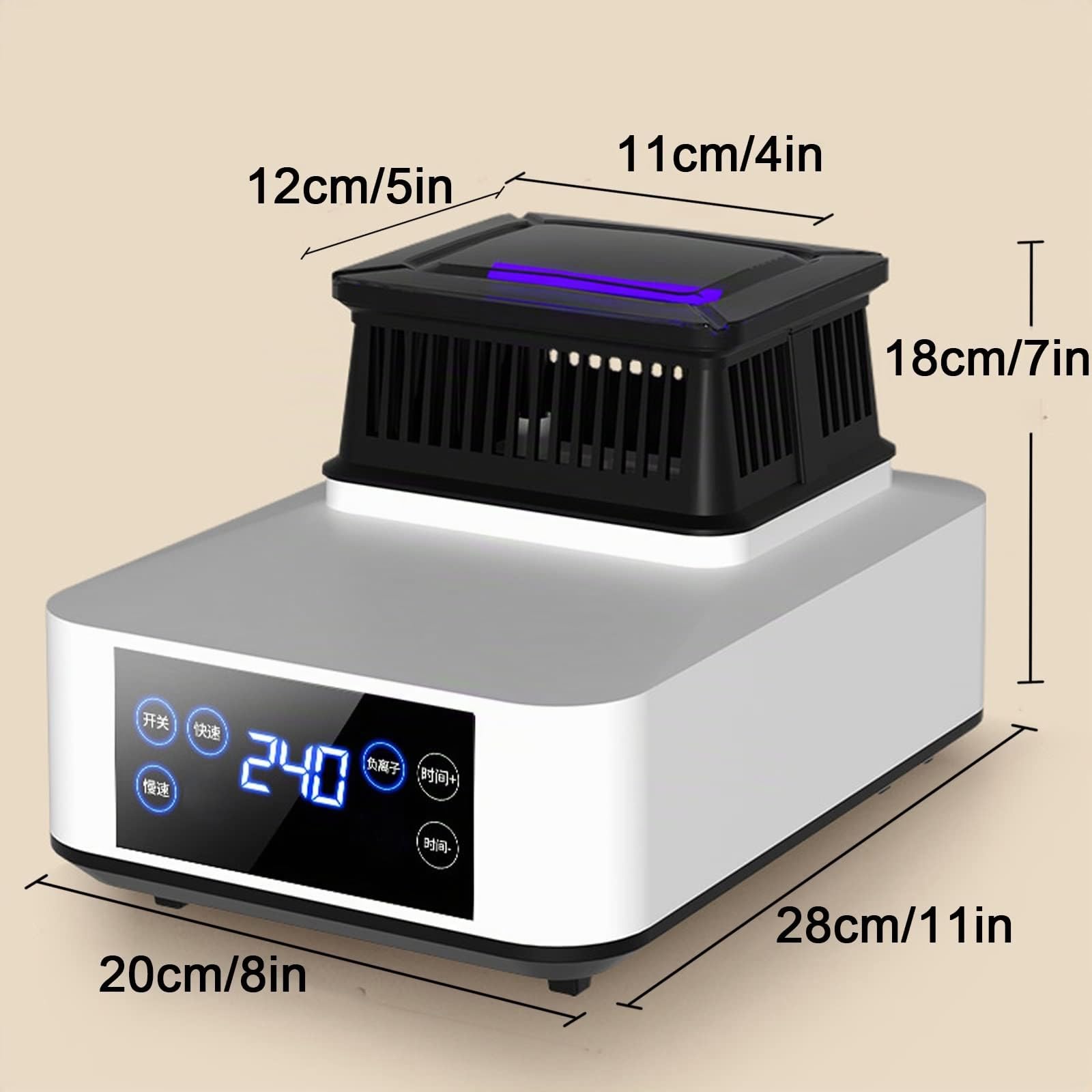 Secadora de Ropa Portatil con Temporizador y Control Remoto,1500W Silencioso Secadora de Ropa Pequeña, Calefactor Bajo Consumo con Sistema de Purificación de Iones Negativos (Size : B)