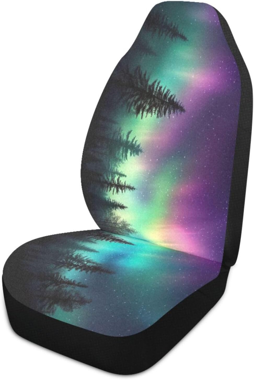 Wild Aurora Borealis Car Seat Covers Front Seats Protector Fits Universal Breathable Washable Seat Cover for SUV,Sedan 2PCS