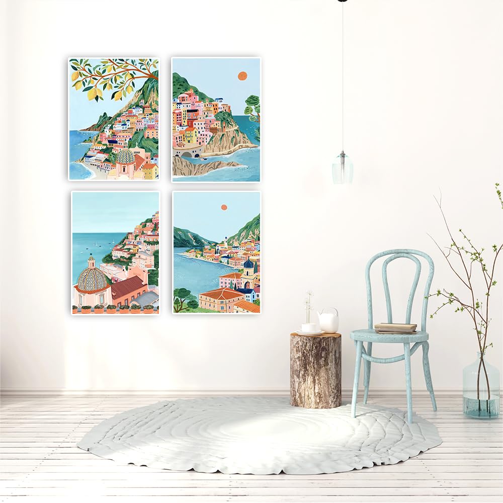 DCIDBEI 30x40CM 4 Stück Diamond Painting Nation Poster, 5D Diamant-Painting Stadt, Puzzle Diamond Monument Runde, Geschenk für Erwachsene, Wanddekoration Wohnzimmer Büro Schlafzimmer DCIDBEI 30x40CM 4 Stück Diamond Painting Nation Poster, 5D Diamant-Painting Stadt, Puzzle Diamond Monument Runde, Geschenk für Erwachsene, Wanddekoration Wohnzimmer Büro Schlafzimmer