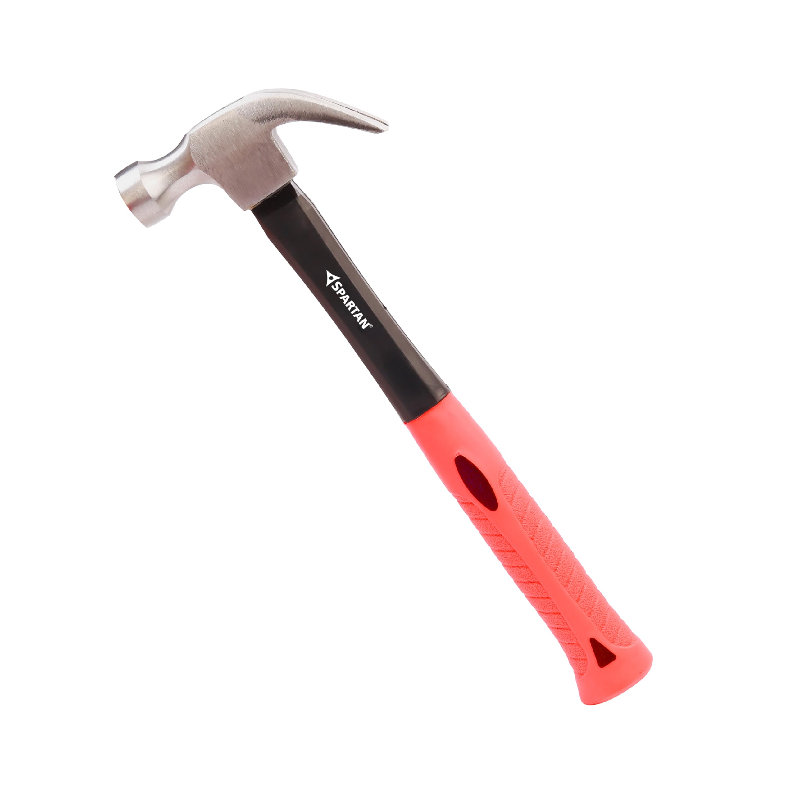 Spartan Heavy Duty Claw Hammer with Forged Steel Head & Fibreglass Anti-Slip Handle | Flat Face & Nail Puller for Carpentry, Home Repair, Furniture Assembly & DIY Use-image-4