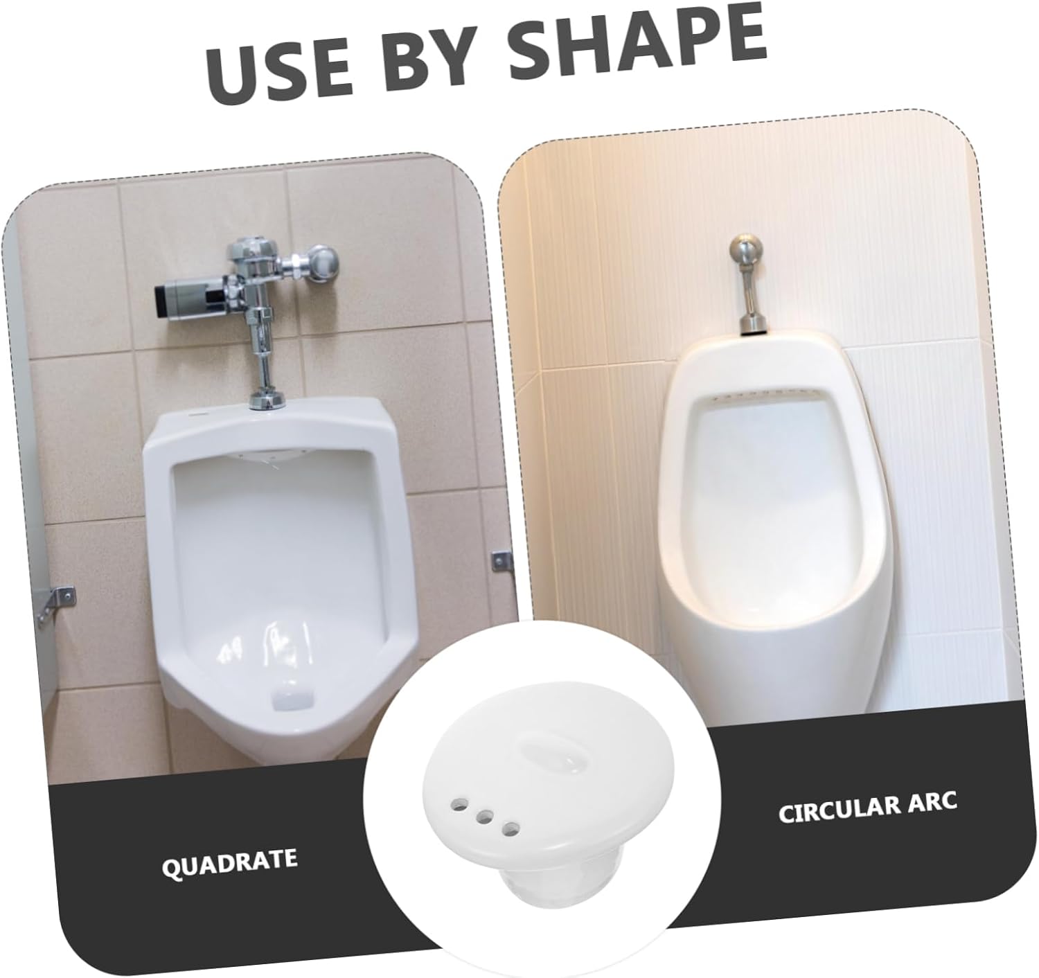 HOMSFOU Urine Splash Guard for Urinal Ceramic Urinal Strainer Easy Install Plug for Home and Office