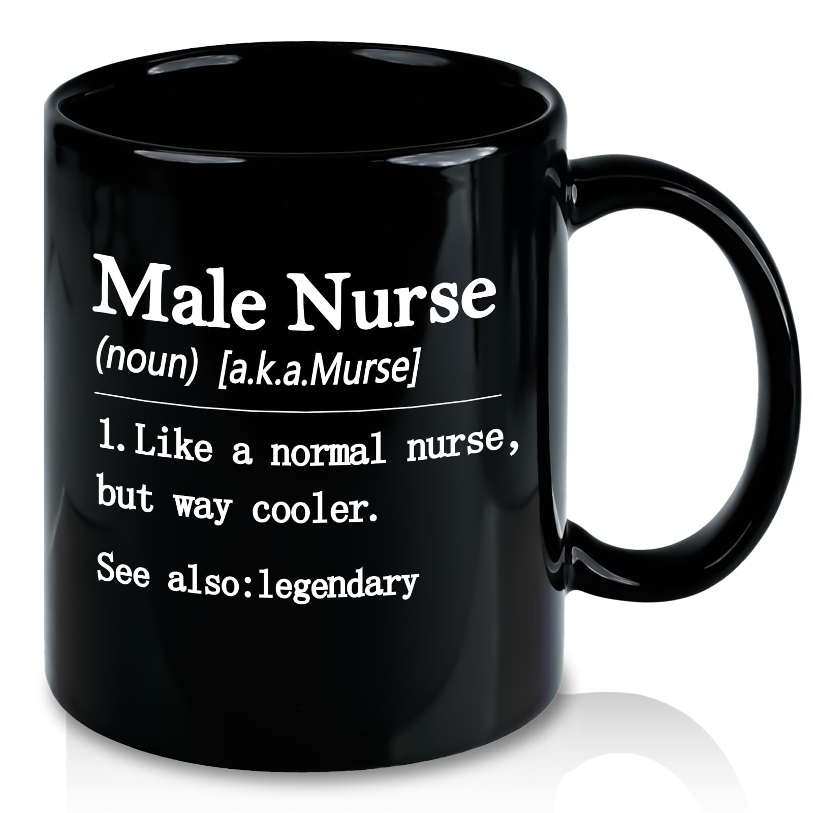 Nurses Gifts for Men Male, Like A Normal Nurse But Way Cooler Coffee Mug, Nurse Practitioner Nursing Student Nurses Week Gifts for Practitioner Graduate, 11 Oz