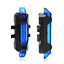 AlexVyan Bicycle 4 Lighting Mode 2 Pcs USB Rechargeable Front Head and Rear Tail Cycle Light gallery image