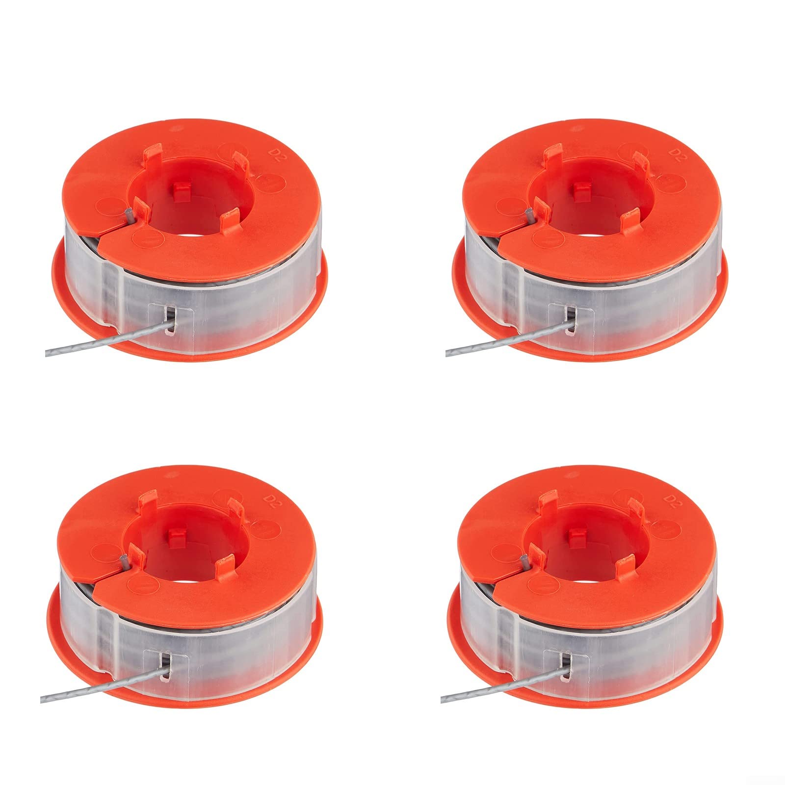 4 Pack Strimmer Spool, Autofeed Spool and Line 1.6mm 8m For Bosch F016800175 Replacement For Easy Trim And Combi Trim Models Grass Trimmer