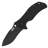 Zero Tolerance 0350 Folding Pocket Knife&semi; 3&period;25” S30V Stainless Steel Blade with Black Tungsten DLC Finish&semi; Textured G-10 Handle Scales&comma; SpeedSafe Assisted Opening&comma; Liner Lock&comma; Quad-Mount Clip&semi; 6&period;2 OZ&period;
