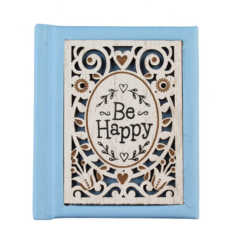 History & Heraldry Woodcuts sentymentalny mini cytat 'Be Happy'