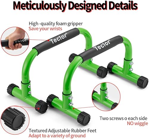 Miniatura 4 de Barra de flexión, barras paralelas para L-sit & Dip, soporte de barras paralelas que no se tambalean para paradas de manos, plancha completa,