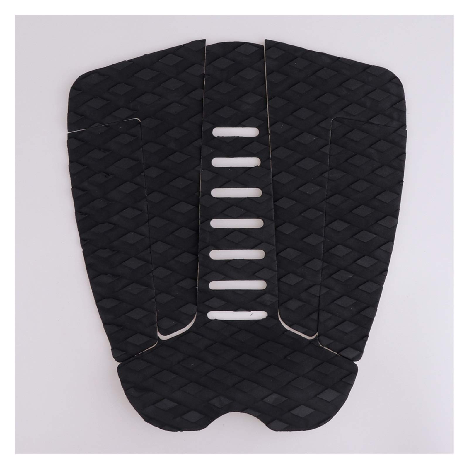 5Pcs Black EVA Anti-Slip Tail Pad Surf Traction Grips Pads Surfing Mat for Skimboard Paddle Board Shortboard