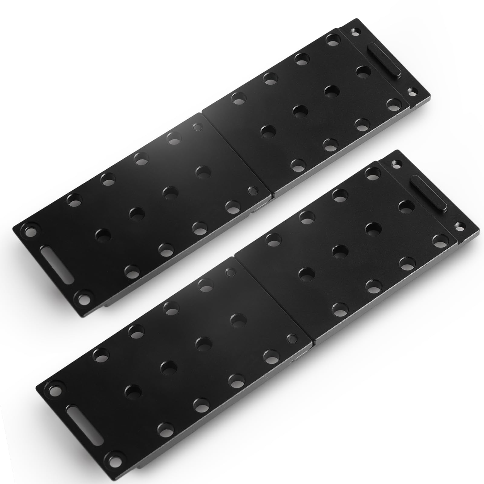 BlasoulPatio Furniture Plate(Suitable for Use with Small/Big Patio Furniture Clips) 2pcs Aluminum Alloy Plate,Without Damaging Rattan and Easy to Keep Furniture Together