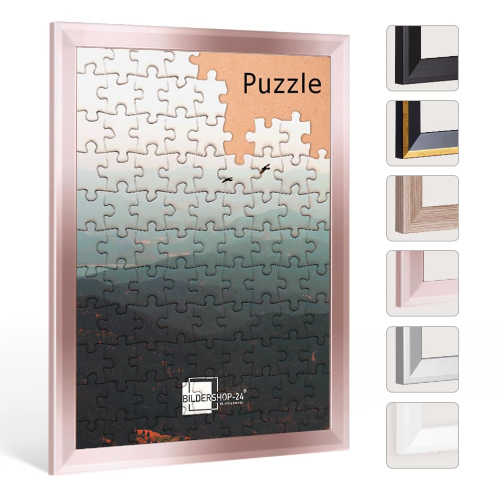 Bildershop-24 Puzzlerahmen Prio Rosegold 85x120cm 120x85cm (ca. 5000 Teile)