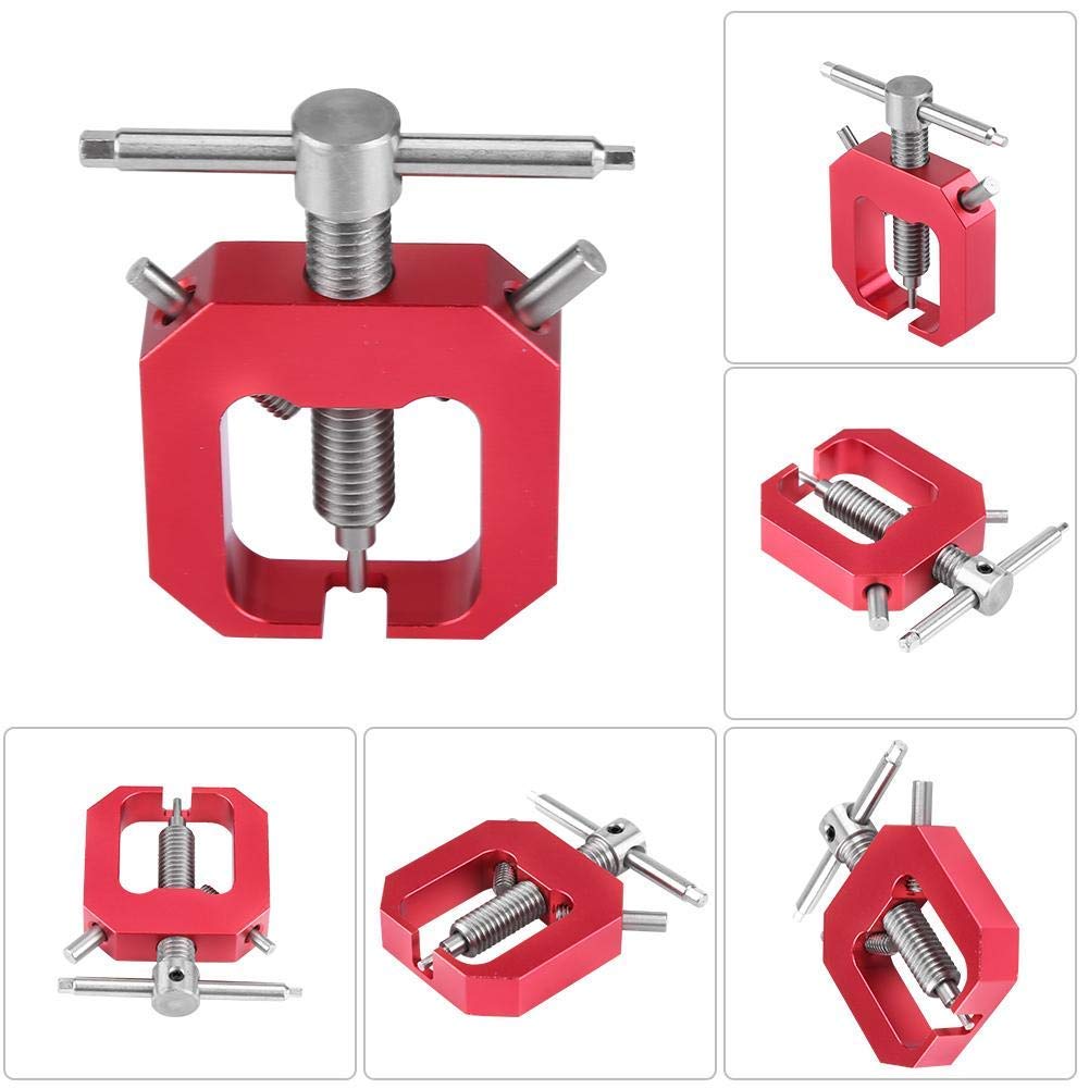 Tbest Extractor De Piñones Para Coches RC: Removedor De Engranajes De Motor De Acero (Rojo) – Para HSP, HPI, Traxxas, Axial