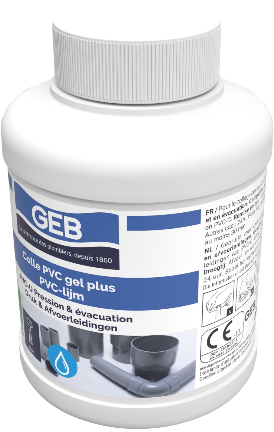 GEB Colle gel plus PVC 250 ml