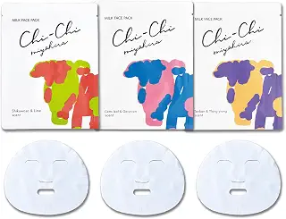 Chi-Chiミルクフェイスパック 3種類の香り セット 25ml×3 | 牛乳 ホエイ 宮平牛乳 宮平乳業 フェイスパック マスク
