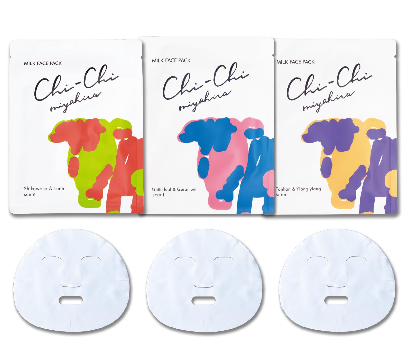 パック・フェイスマスク CHIIE Amazon.co.jp: Chi-Chiミルクフェイスパック 3種類の香り セット 25ml