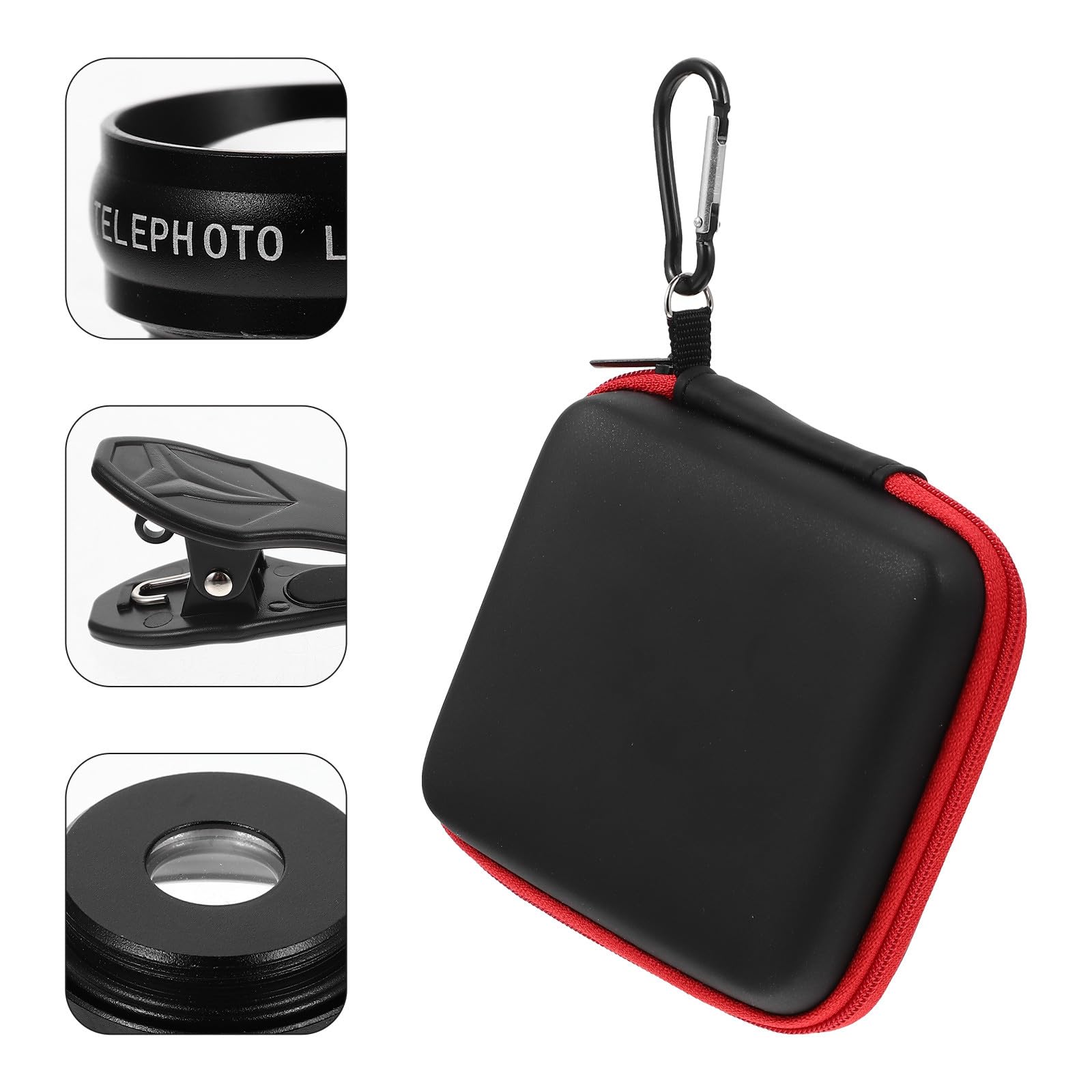 Lenti Macro Grandangolari per Telefono Cellulare Clip Vetro e Lega di Alluminio per Scatti Dettagliati e Ampio Campo Visivo
