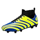 Men’s Durable Outdoor Soccer Cleats - Anti-Slip, Easy Clean, Breathable Football Shoes for Turf, Grass, Training