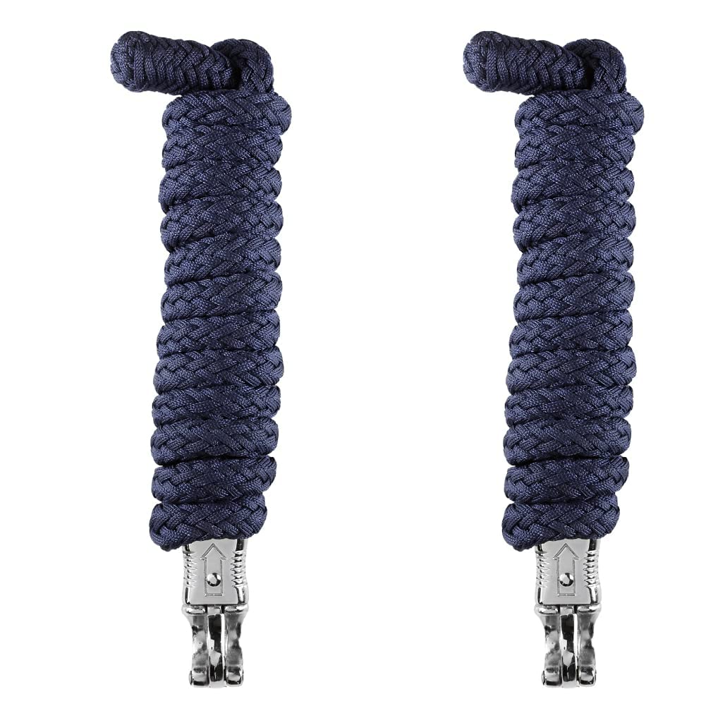 USG Lead Rope with Panic Hook, 2 Meter, Navy (Pack of 2)