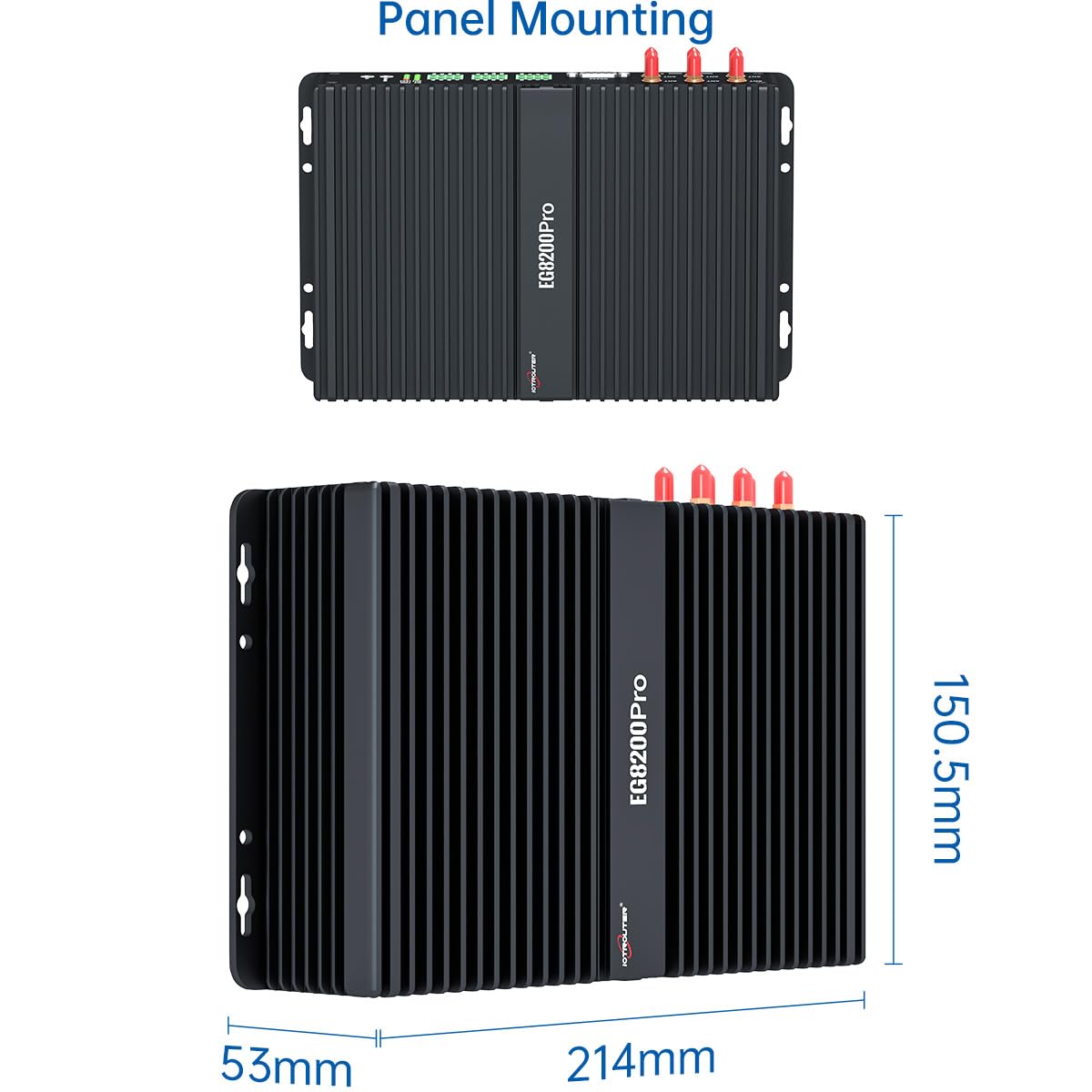 EG8200Pro MQTT Modbus PLC Edge Computing Gateway mit NodeRed, seriell auf 4G/LTE WLAN-LAN, Industriequalität, IOT-Gateway mit HDMI-Webkonfiguration, digitale Analog-Schnittstelle