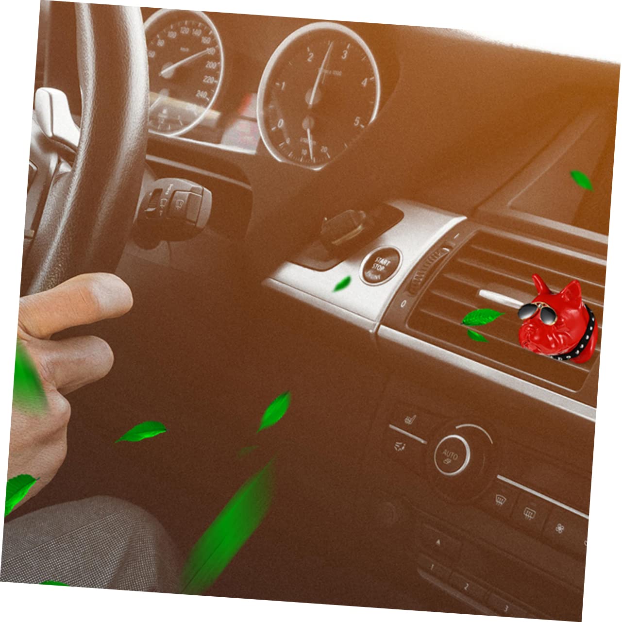 ibasenice 2pezzi Diffusore Per Auto Con Clip Ventilazione Decorazione Interna Compatta Materiale Aromatico Per Donne e Regali Speciali