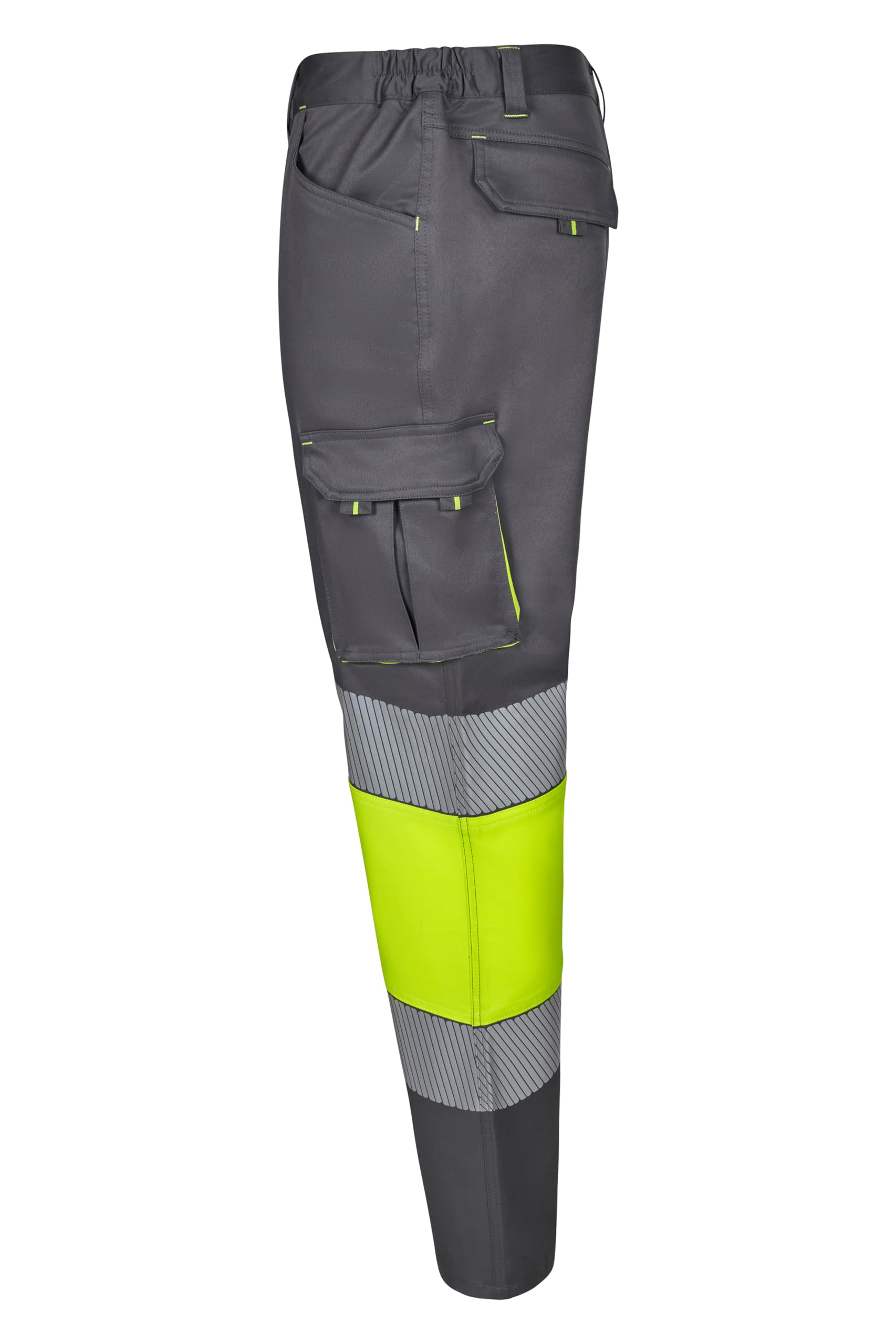 VELILLA Pantalon Stretch Bicolore avec Bande Segmentée d'utilité Professionnelle Mixte