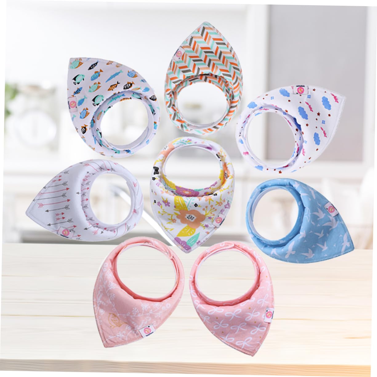 Toyvian 24 Piezas Babero De Dentición Babero Mordedor Accesorios Para Bebé Accesorios Babydoll os De Bebé os De Algodón os Unisex Turbante De os Infantiles