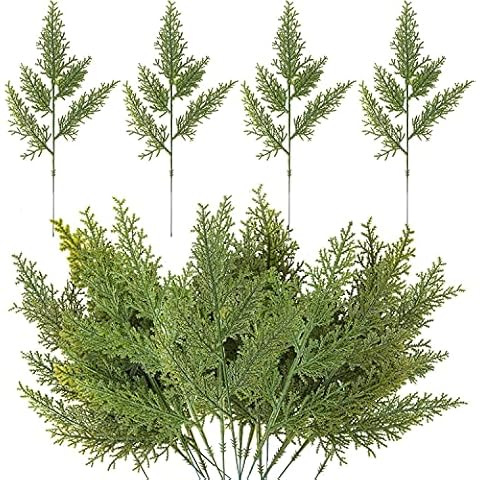 Purple Star 20 PCS Artificial Cedar Branches Cover