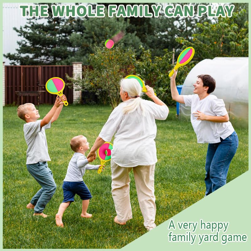 Ekubx Toss and Catch Ball Set - Suction Cup Ball and Catch Game Throwing and Sticky Balls for Family Beaches Yards Playgrounds - Image 6