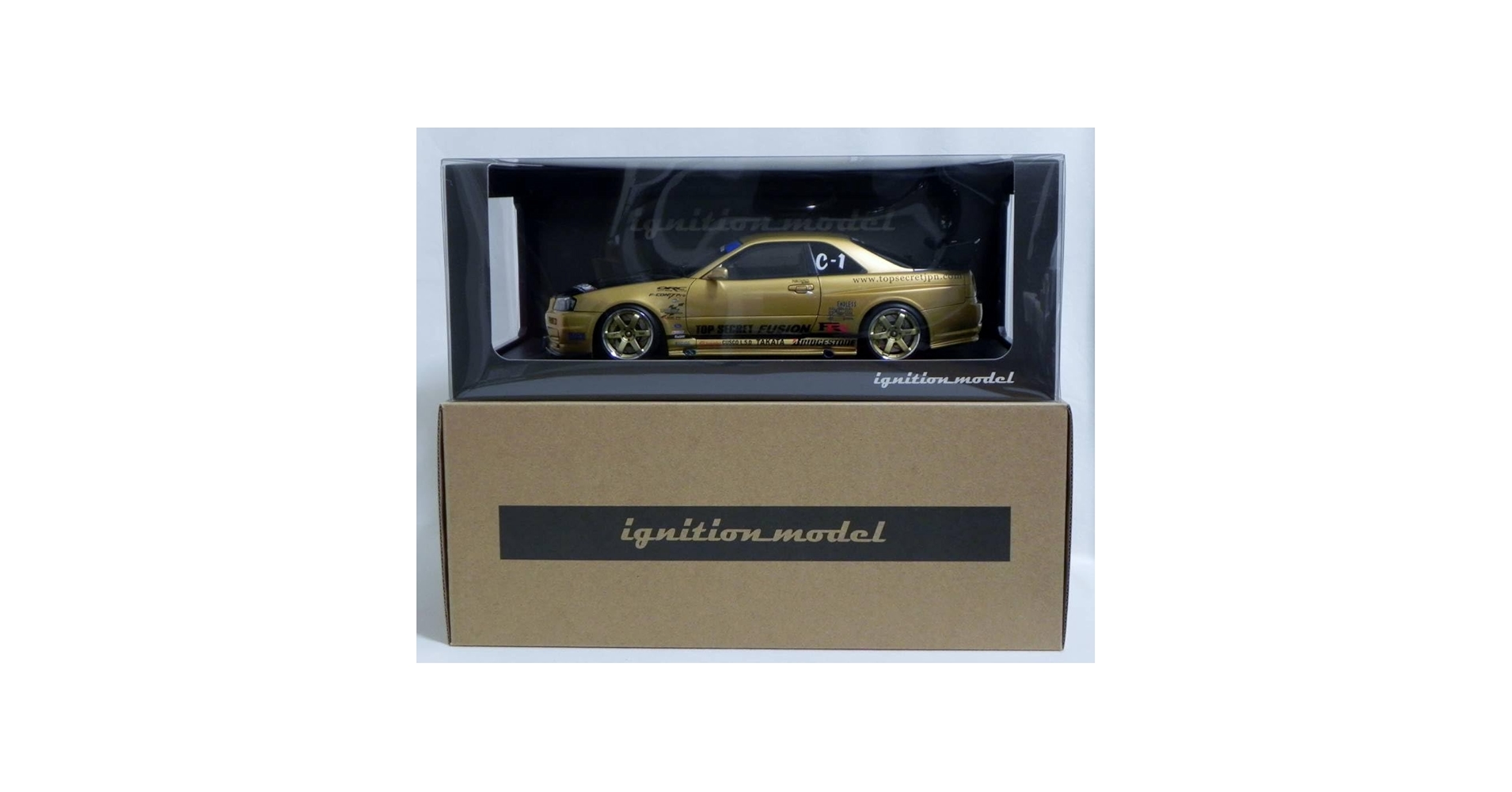 【激レア】イグニッションモデル　スカイラインGT-R トップシークレット　開封済 Amazon | IG 1476 1/18 TOP SECRET GT-R (BNR34) Gold
