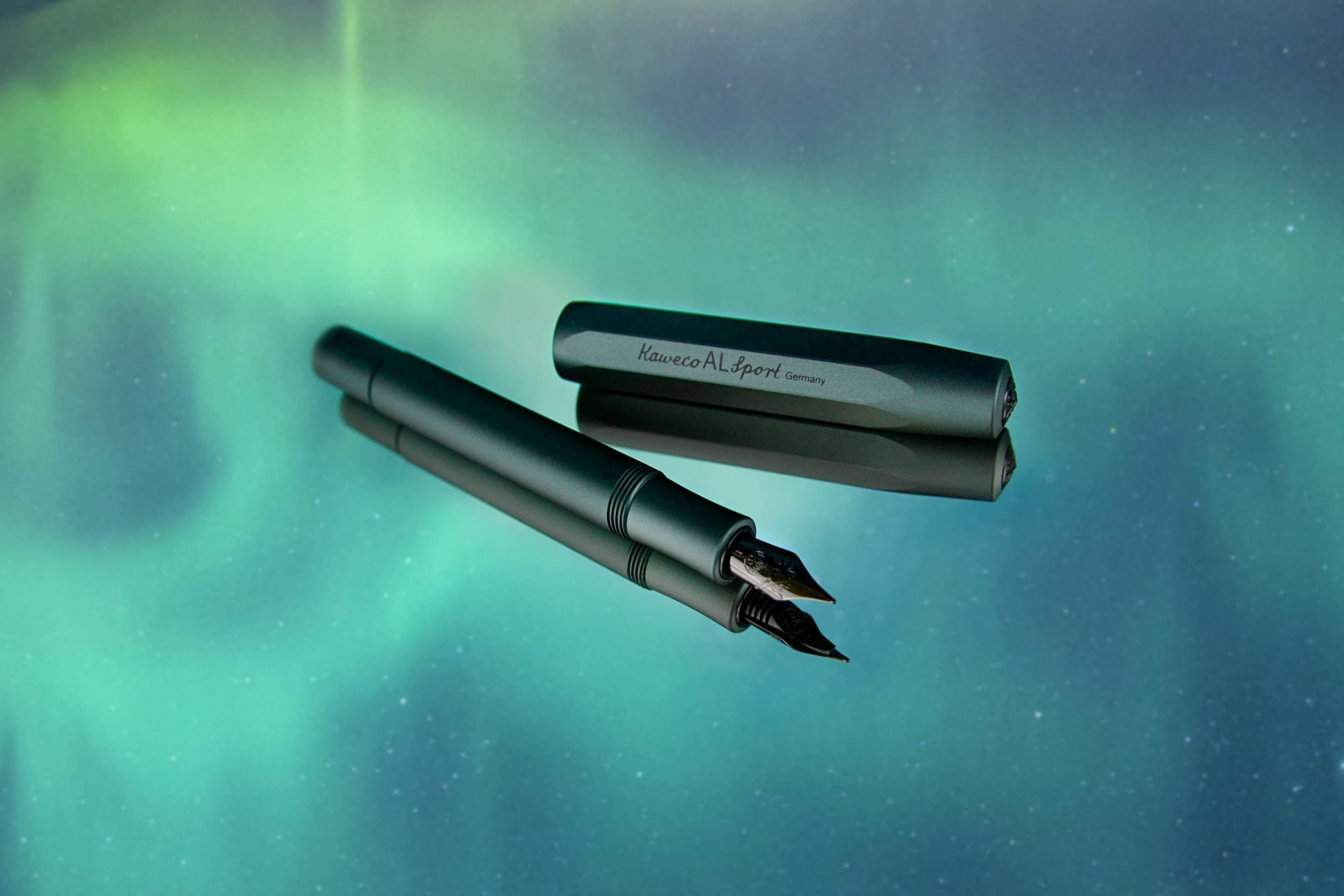週末セール3❣️Kaweco ALスポーツ オーロラ ミッドナイトグリーン万年筆 KAWECO AL SPORT FOUNTAIN PEN AURORA LIMITED EDITION – Pen & Tool