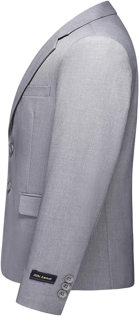 Boys Slim Fit Suit Tuxedo Jacket for Boys Blazer and Pants 2 Piece Suits Set for Kids