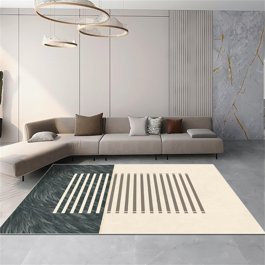 Tapis de salon moderne 50x70 cm minimaliste et insonorisant