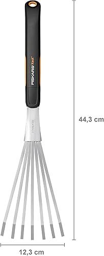 Miniatura 8 de Fiskars Xact 1027044 - Rastrillo de mano, longitud 174.4 in, ancho 4.9 in, negronaranja, acero inoxidableplástico, 1027044