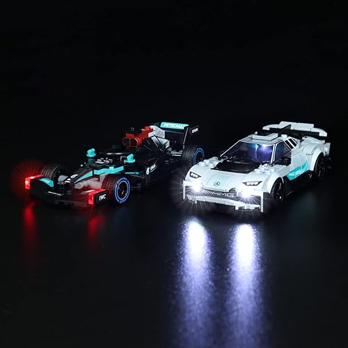 Kit de luces para Lego Speed Champions Mercedes AMG 76909 (Lego Set no incluido) (Classic)