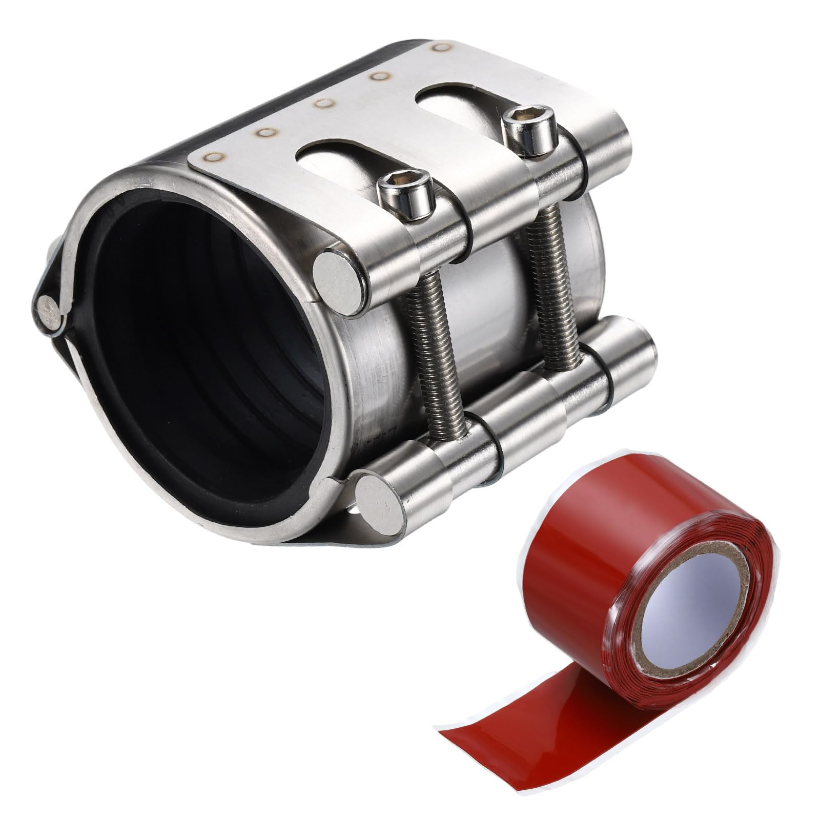 Kozelo Pipe Repair Clamp - [2-1/4" / 57mm] 304 Stainless Steel