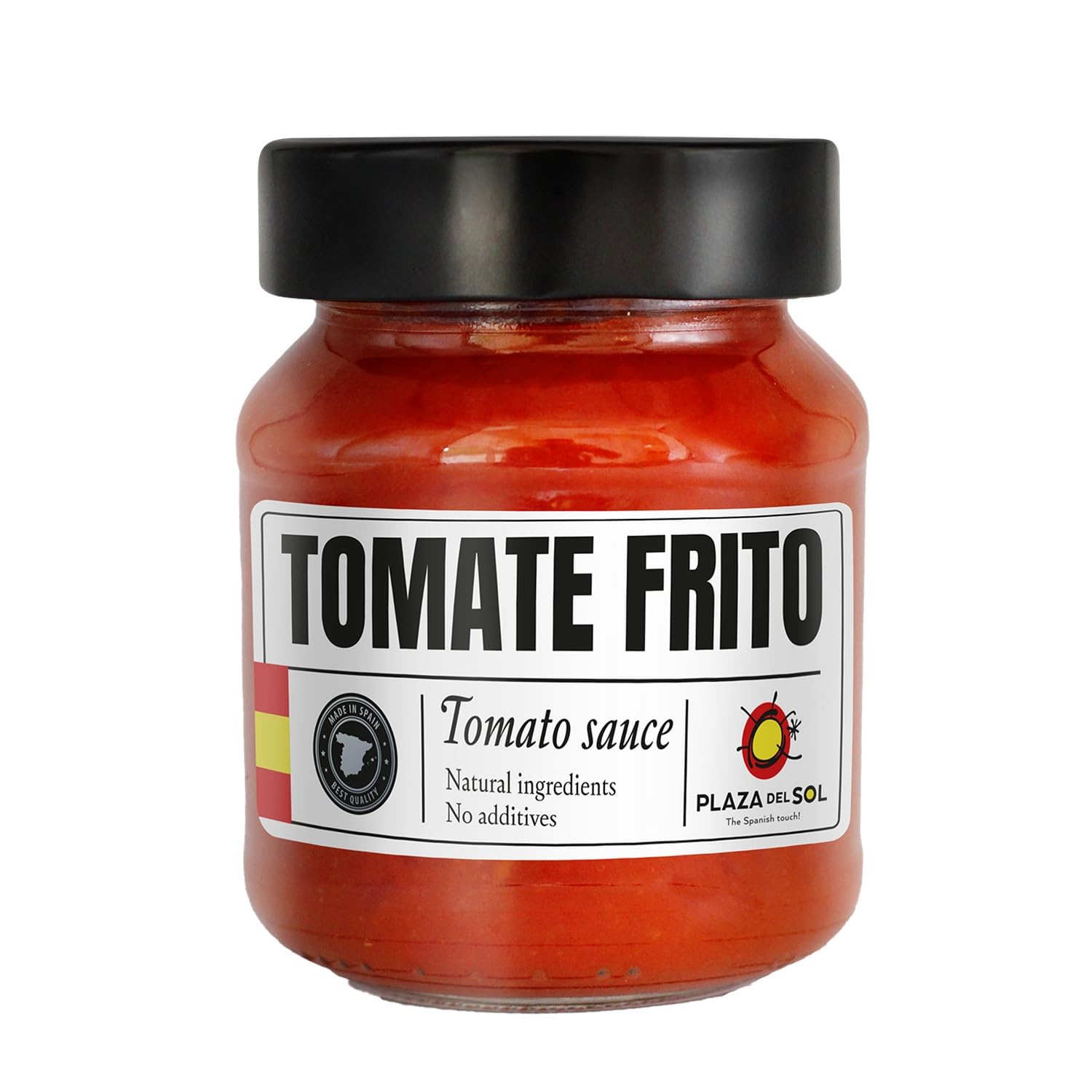 PLAZA DEL SOL - Tomates Cuisinées Tradition - Ingrédients Naturels · Sans Additifs · Fabriqué en Espagne · Tomate Frito : Recette Traditionnelle Espagnole - Le Pot de 290g - Le Lot De 4
