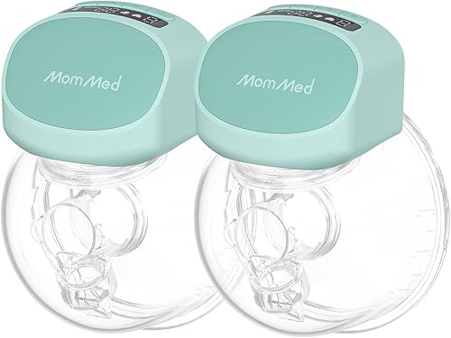 Mommed S10Pro Extractor de leche manos libres, extractor de leche doble portátil con 3 modos y 9 niveles, diseño a prueba de fugas, extractor de