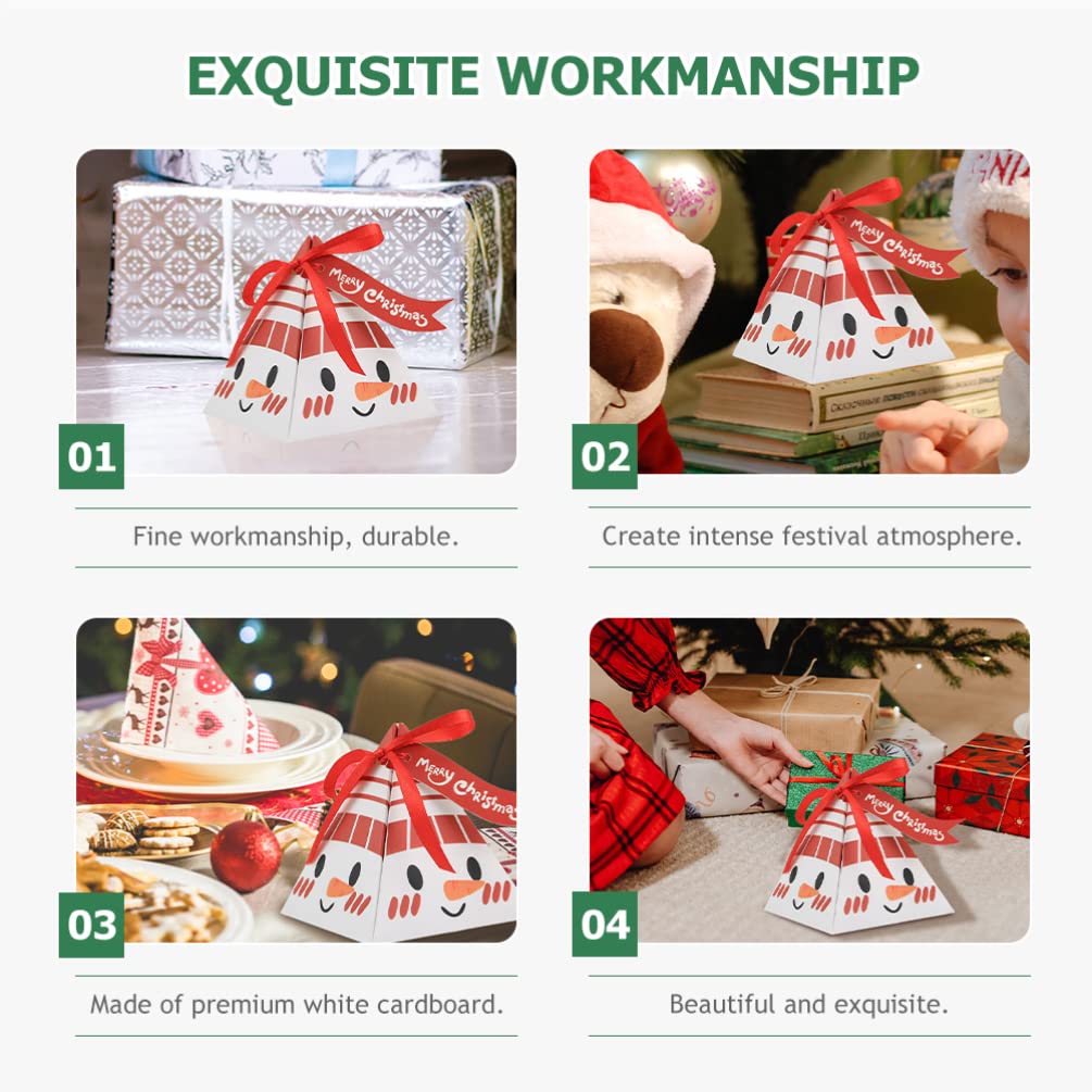 Gadpiparty 50pezzi Scatole Regalo Natale Pz Scatole per Caramelle Forniture per Decorazioni Natalizie per Feste e Party per Conservare Biscotti e Dolcetti