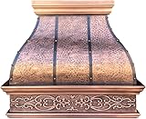 CT Copper Tailor Custom 12 'Hammered Copper Range Hood Extension