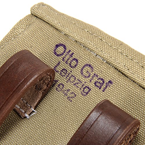 World War Supply German Afrika Korps Canvas P08 Luger Holster Ww2 Marked Otto Graf Leipzig 1942 #TOP3